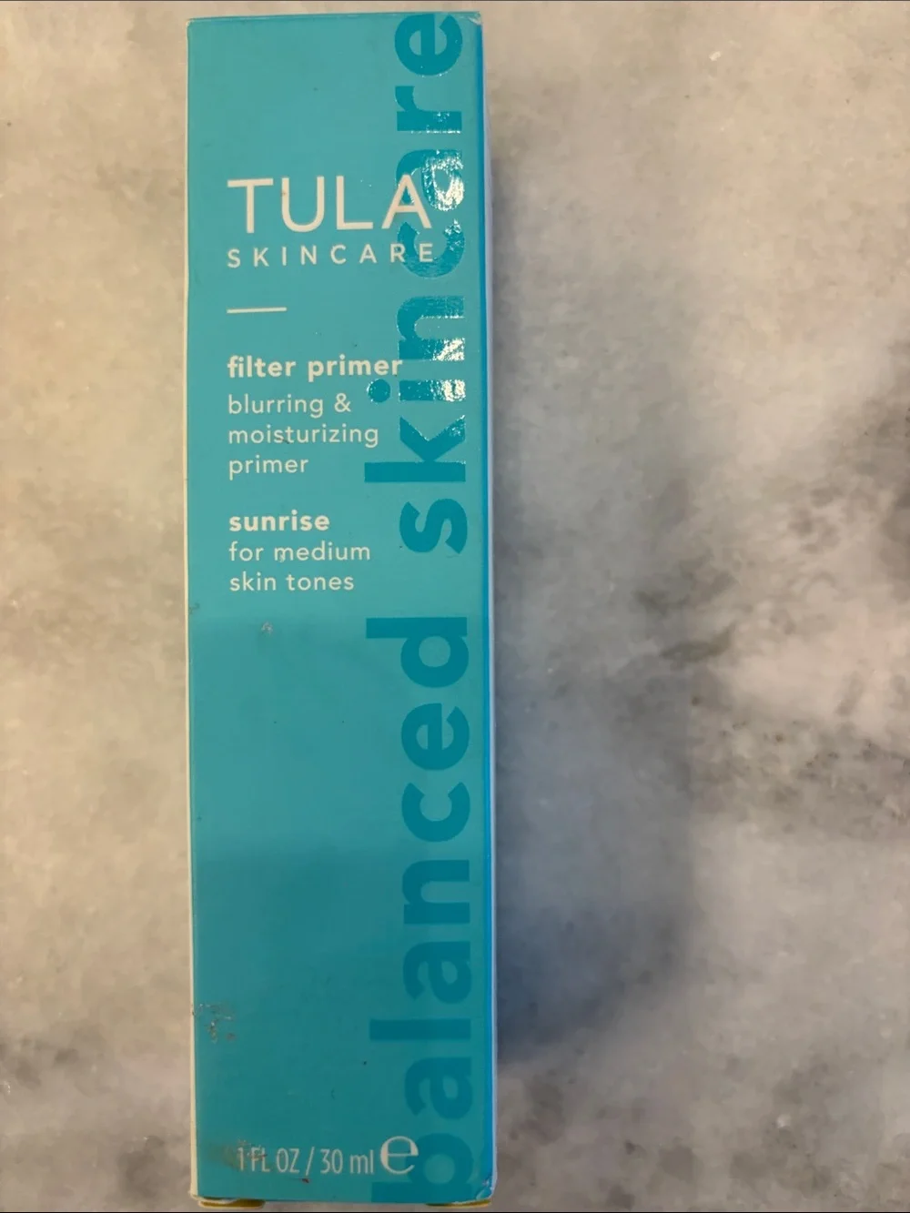 TULA Skincare Filter Primer - Turquoise Box